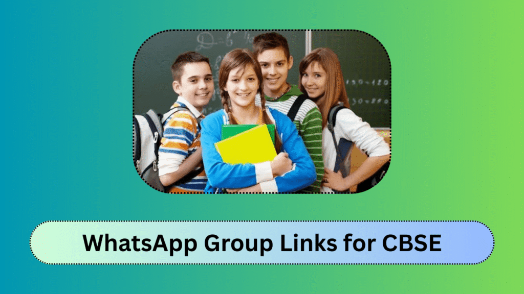 WhatsApp Group Links for CBSE Students